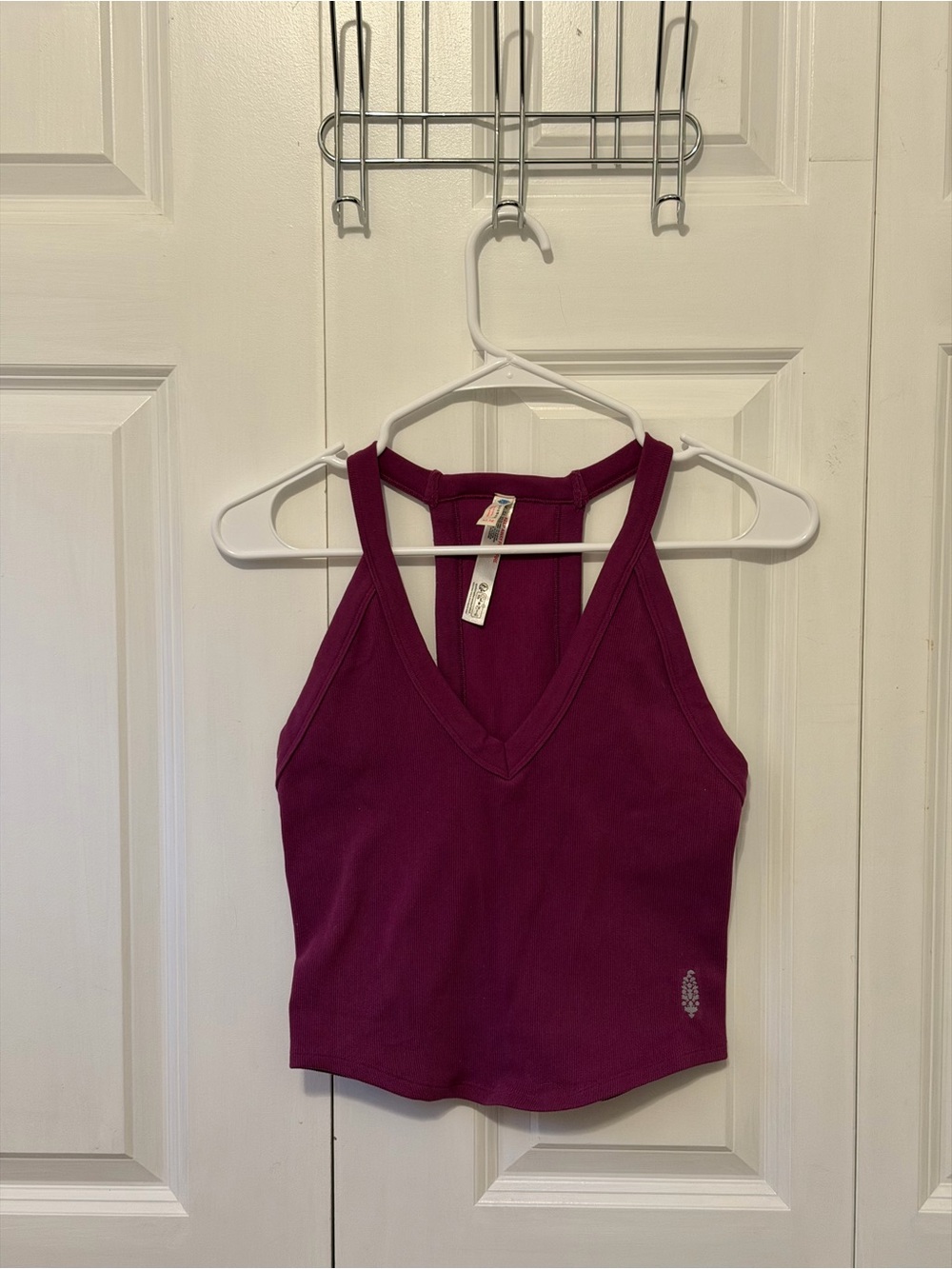 Free People Movement: All Clear V-Neck Cami in Deep Mulberry